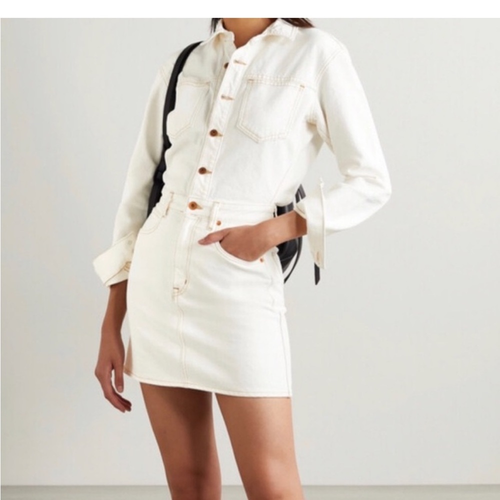 White denim dress in perfect condition